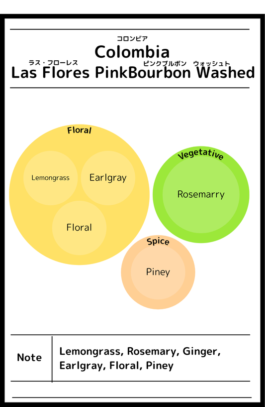 Colombia Las Flores Pink Bourbon Washed