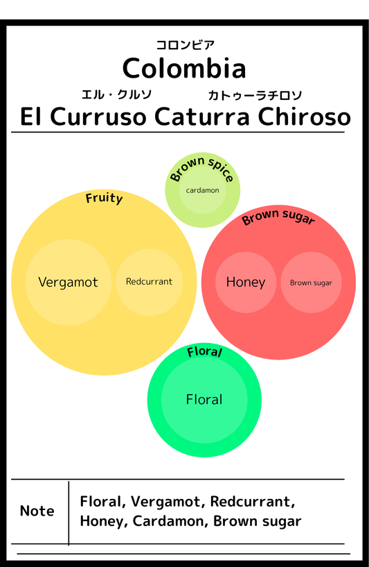 Colombia El Curruso Caturra Chiroso